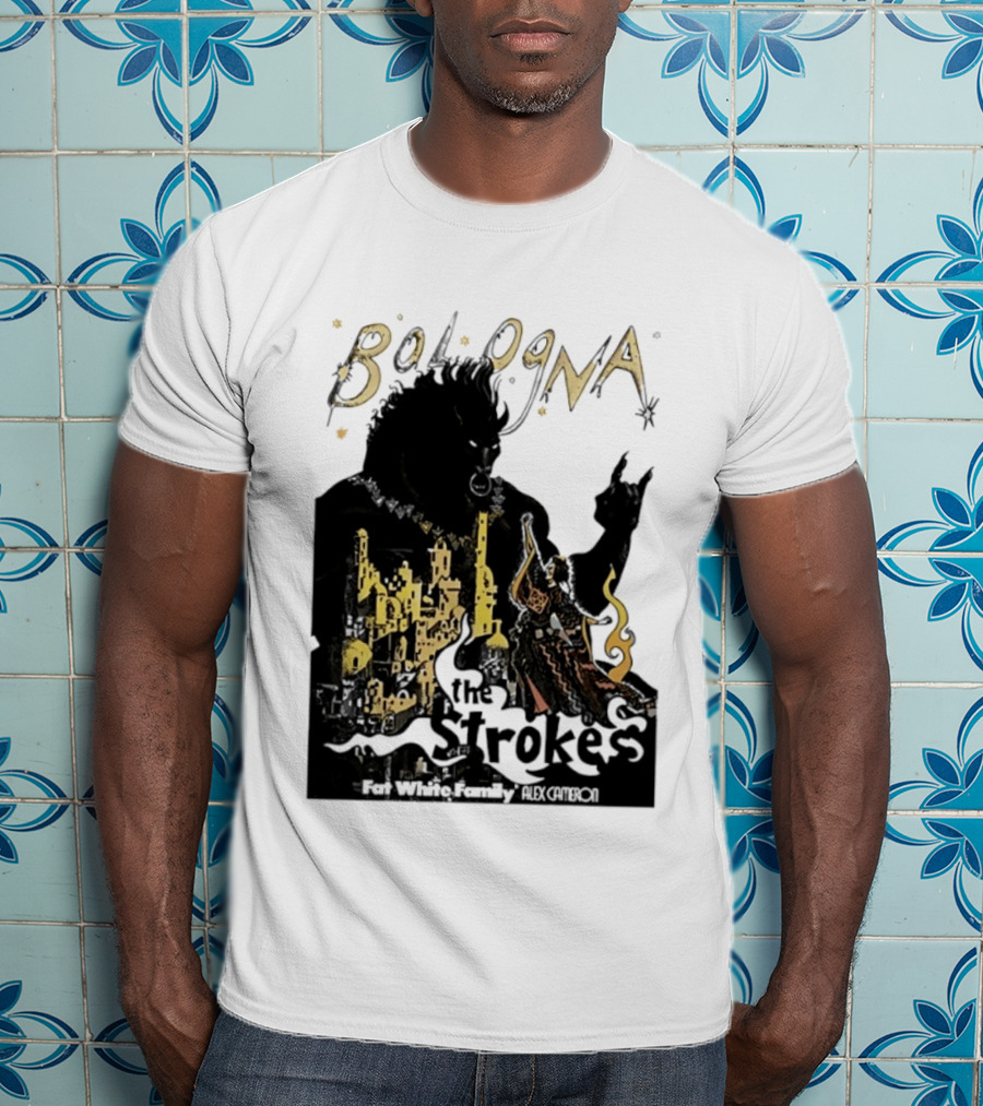 Bologna Concert The Strokes Fat White Family Alex Cameron Unipol Arena T-Shirt