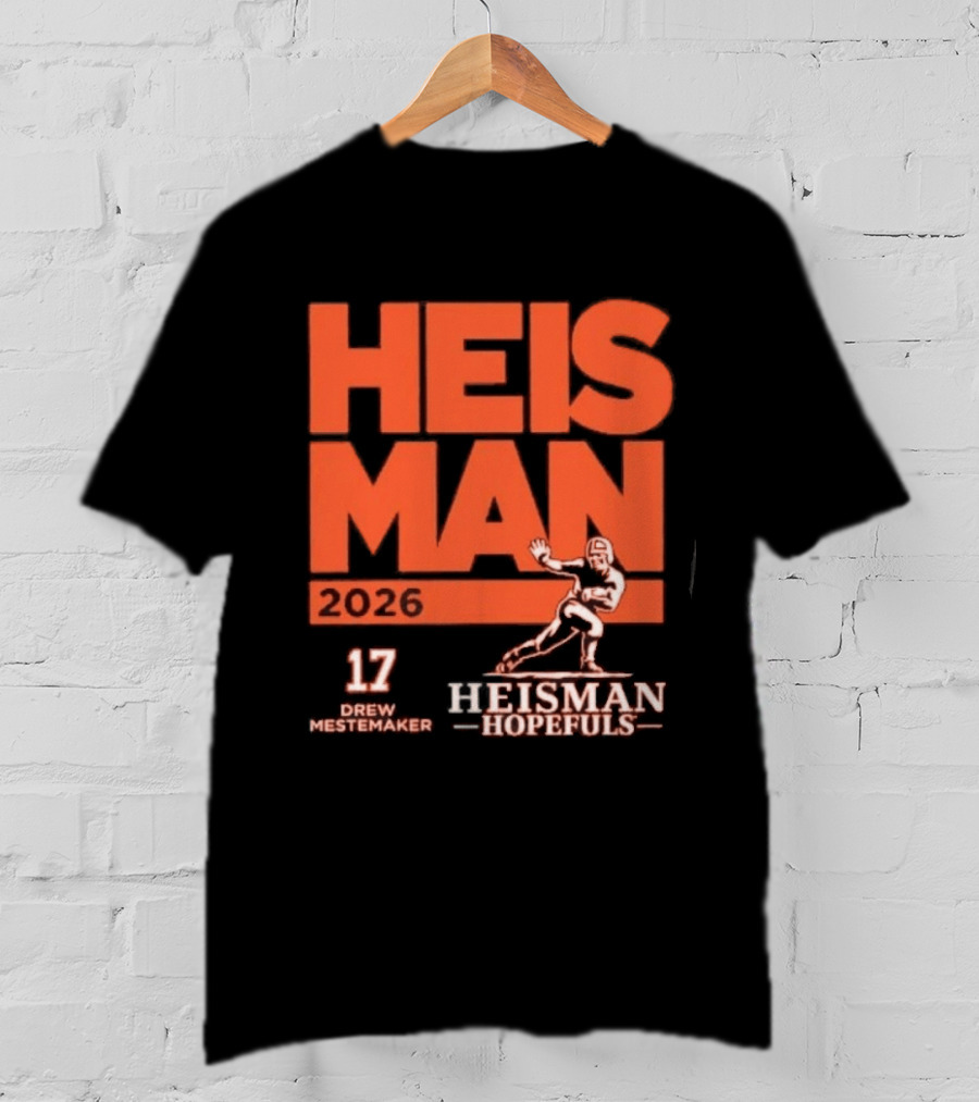 Drew Mestemaker 2026 Heisman Hopefuls Oregon State Beavers 17 T-Shirt