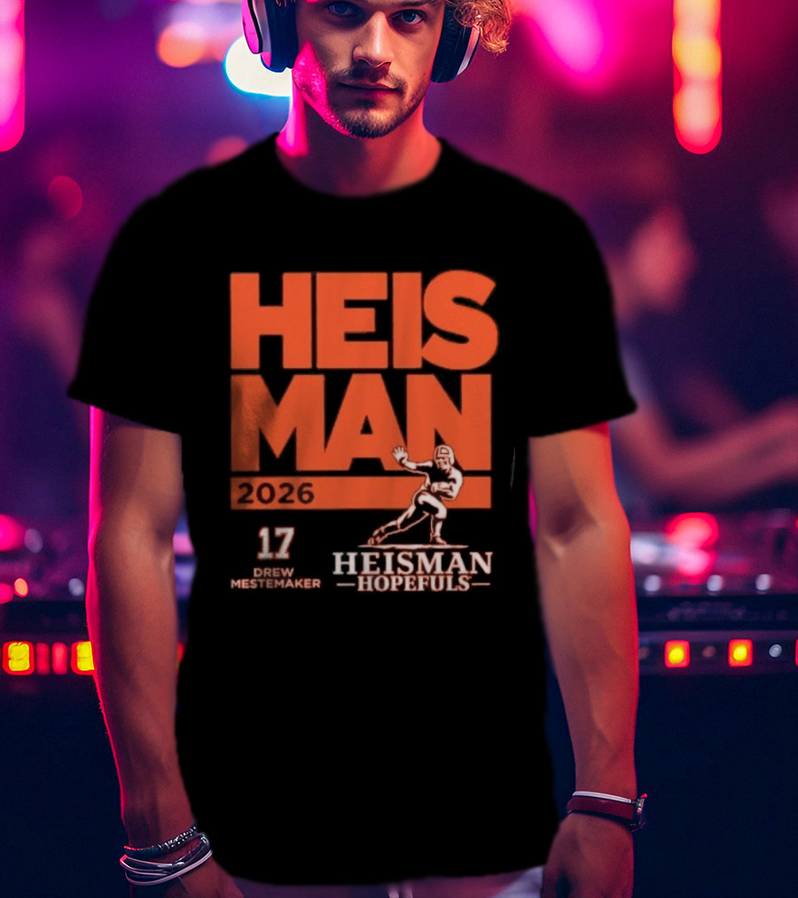Drew Mestemaker 2026 Heisman Hopefuls Oregon State Beavers 17 T-Shirt