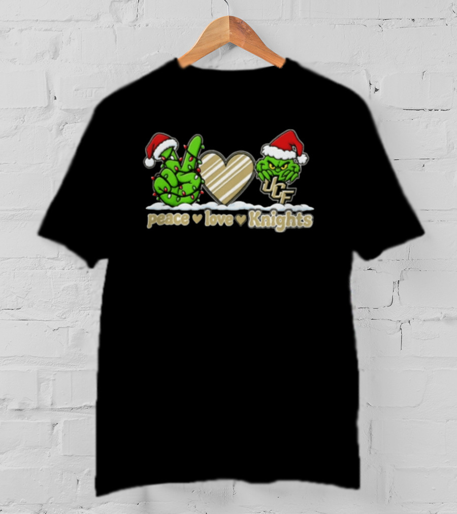 Peace Love UCF Knights Grinch Christmas 2026 T-Shirt