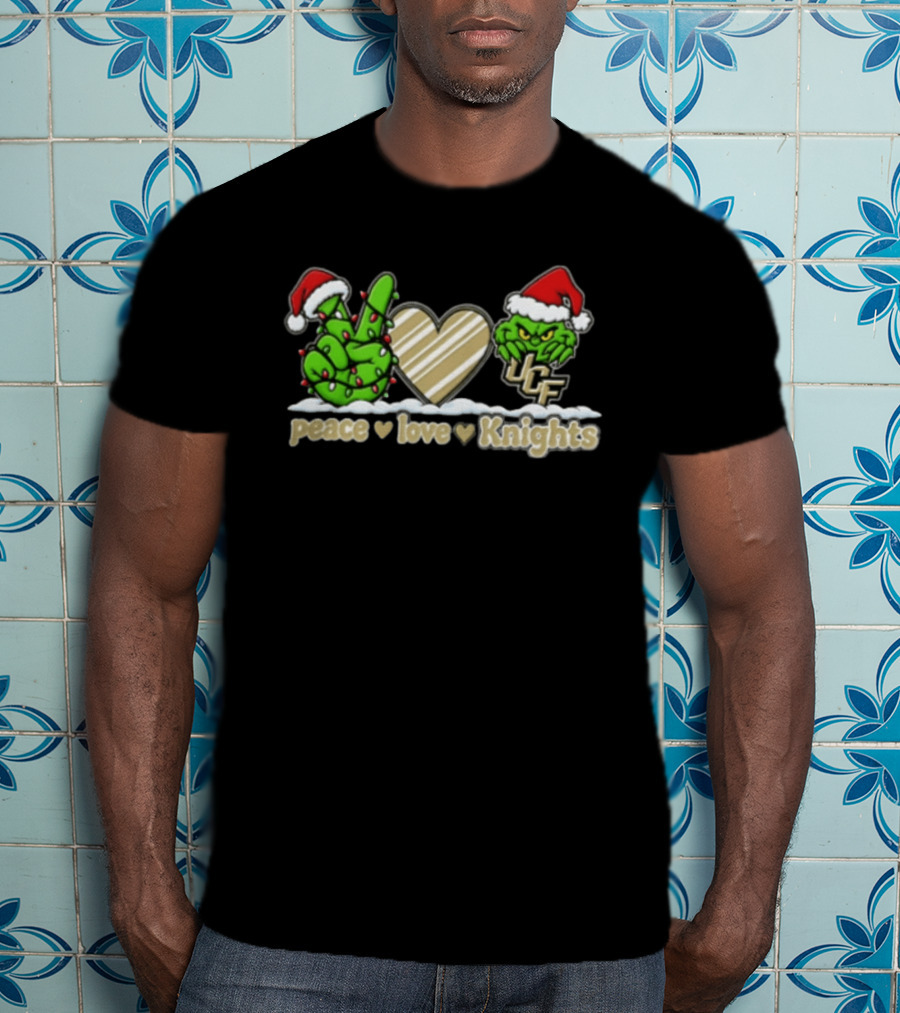 Peace Love UCF Knights Grinch Christmas 2026 T-Shirt