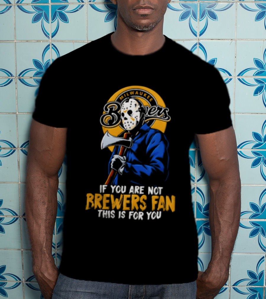 Jason Voorhees Milwaukee Brewers Fan Horror Mashup T-Shirt