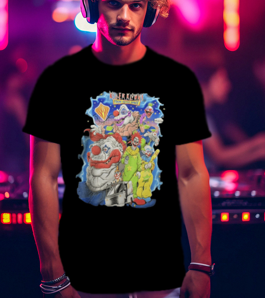 Killer Klowns From Outer Space Scary Clowns Ice Cream Truck T-Shirt