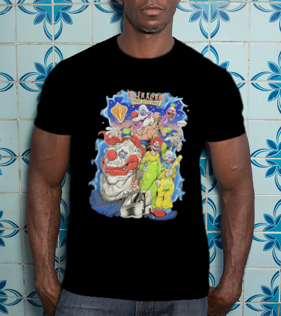 Killer Klowns From Outer Space Scary Clowns Ice Cream Truck T-Shirt
