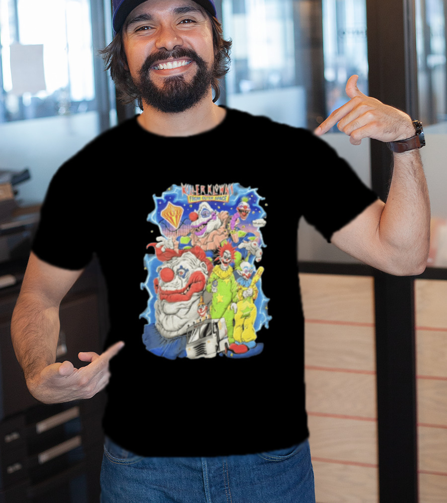 Killer Klowns From Outer Space Scary Clowns Ice Cream Truck T-Shirt