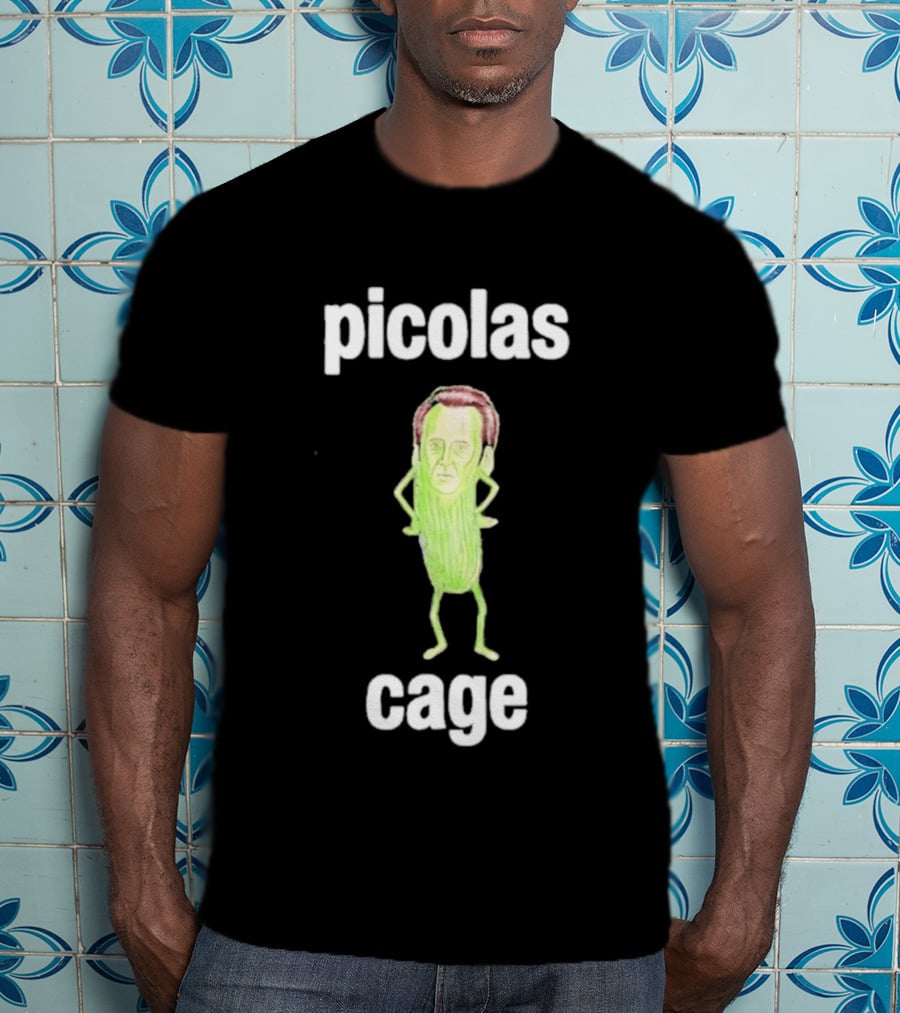 Picolas Cage Meme Nicolas Cage Cucumber T-Shirt