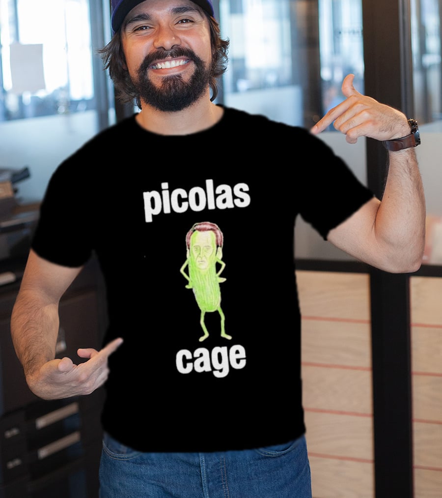 Picolas Cage Meme Nicolas Cage Cucumber T-Shirt