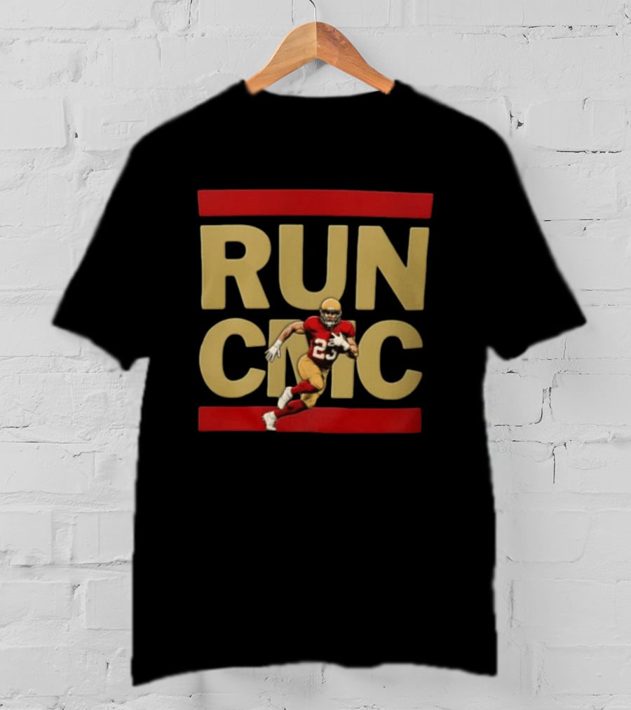RUN CMC San Francisco 49ers Football Player Number 23 T-Shirt