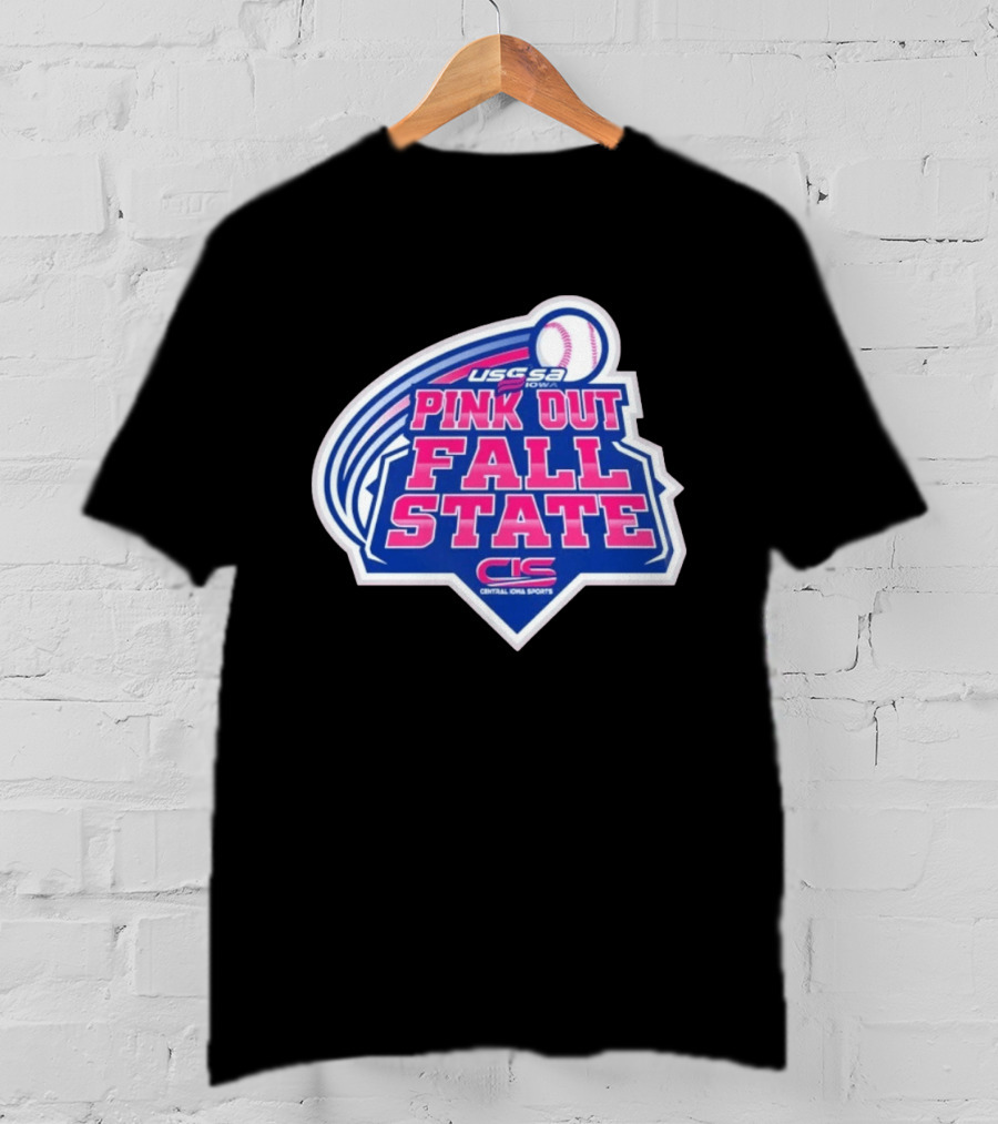 USSSA Iowa Pink Out Fall State Central Iowa Sports Baseball T-Shirt