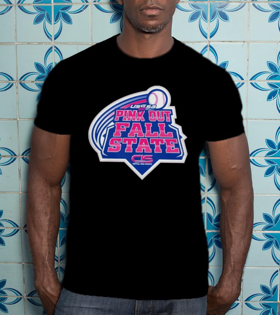 USSSA Iowa Pink Out Fall State Central Iowa Sports Baseball T-Shirt