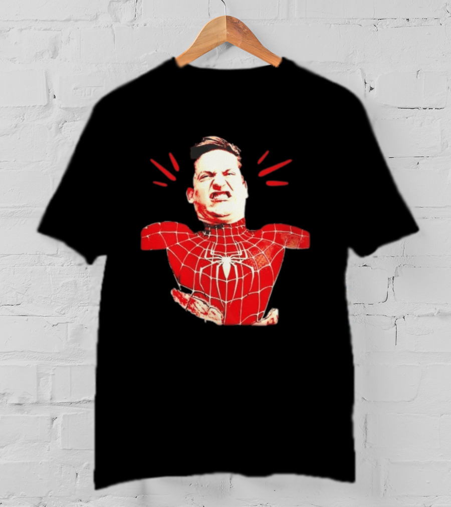 Tobey Maguire Spider Man Bootleg Marvel Red Web Suit T-Shirt