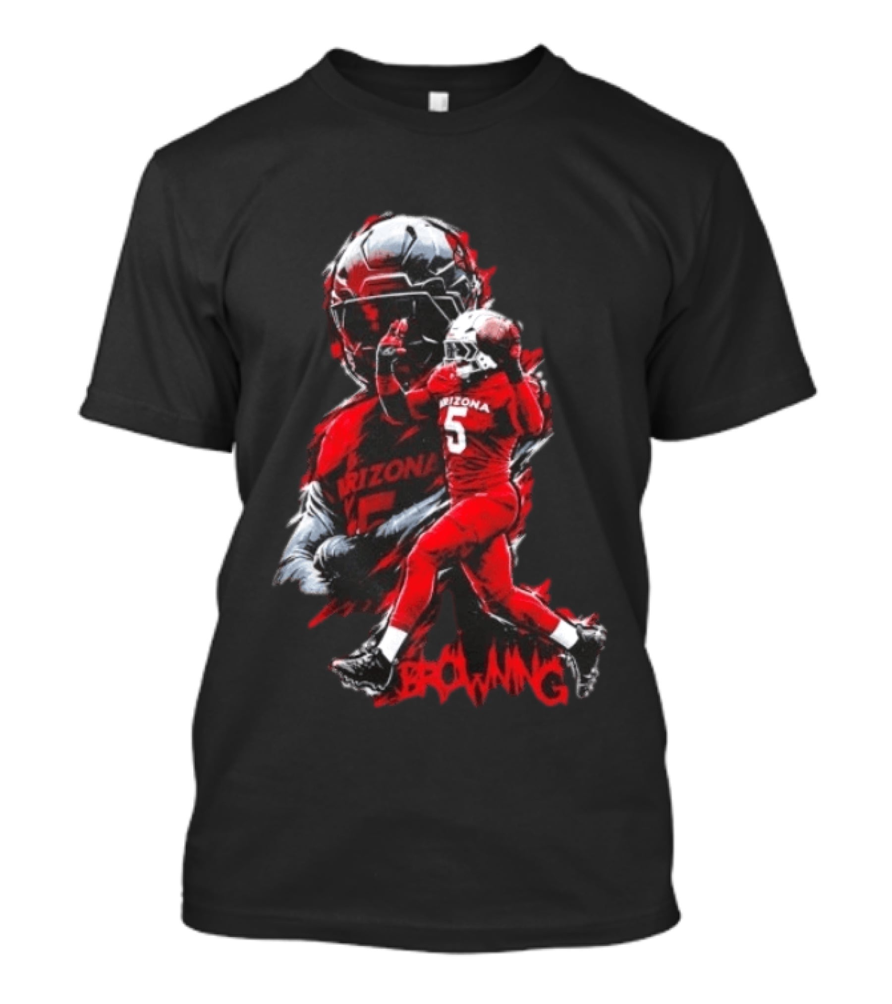 Arizona Football No 5 Browning Player T-Shirt