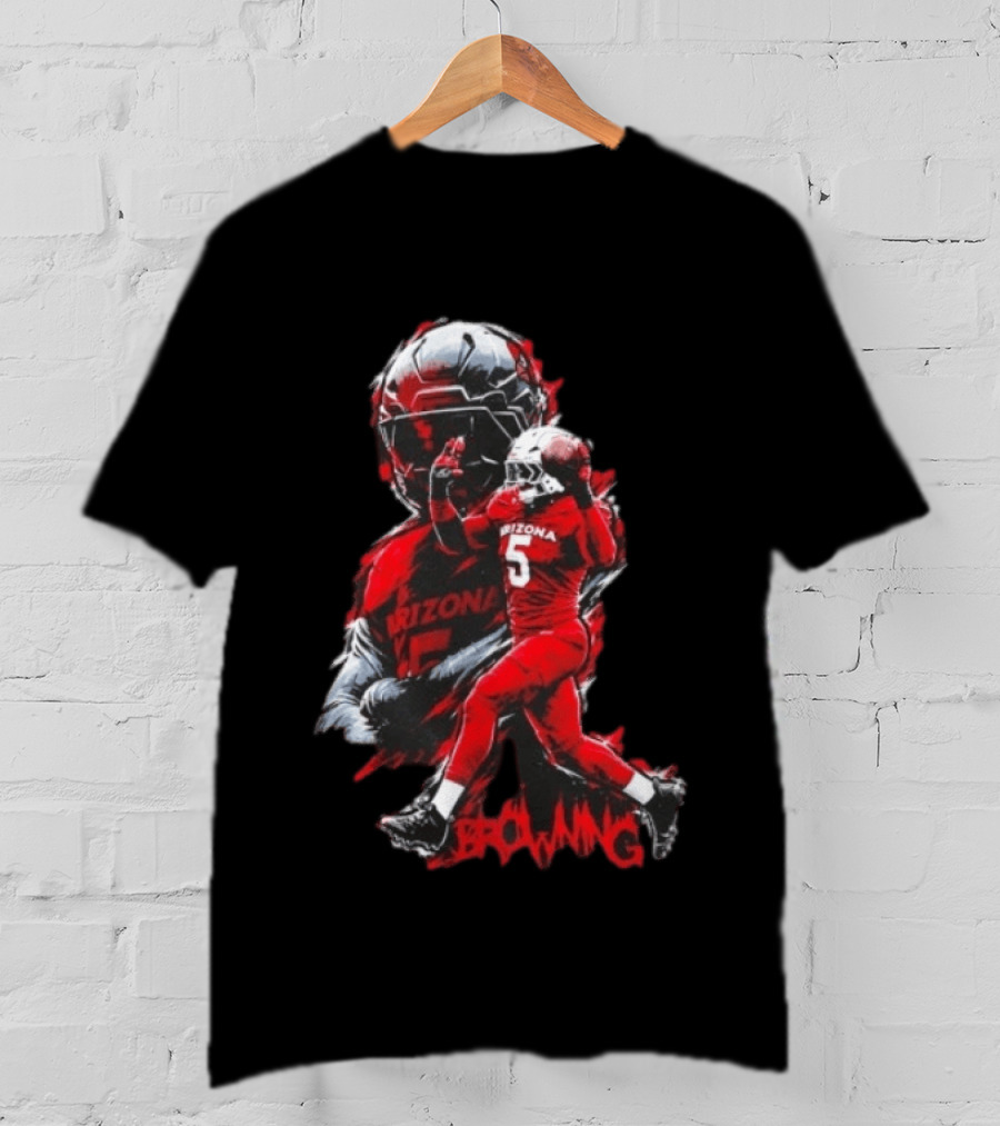 Arizona Football No 5 Browning Player T-Shirt
