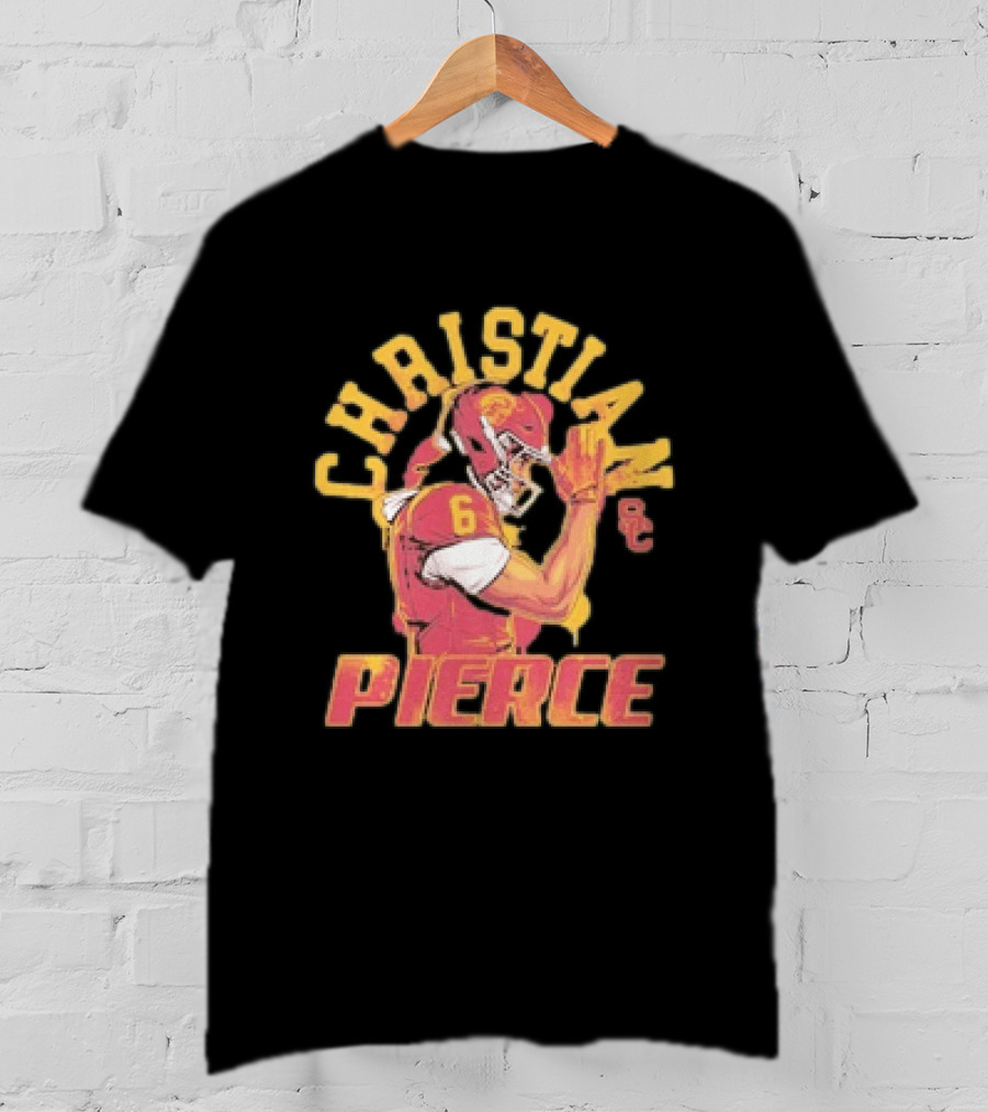 Christian Pierce No 6 USC Football NCAA Trojans T-Shirt