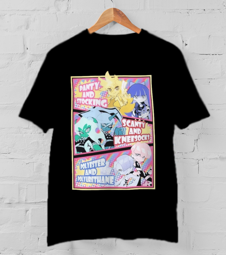 Panty And Stocking With Scanty And Kneesocks Polyester And Polyurethane T-Shirt