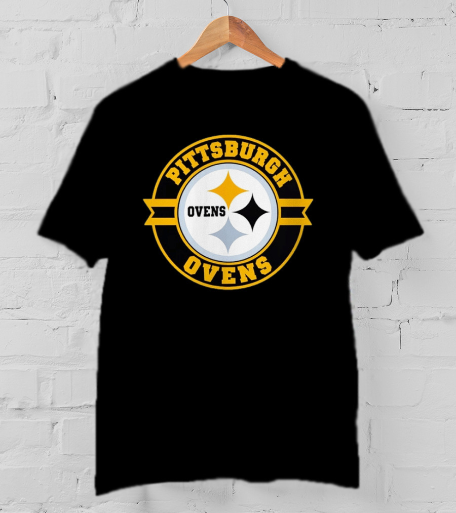 Pittsburgh Ovens Circle Emblem Black Gold Stars T-Shirt