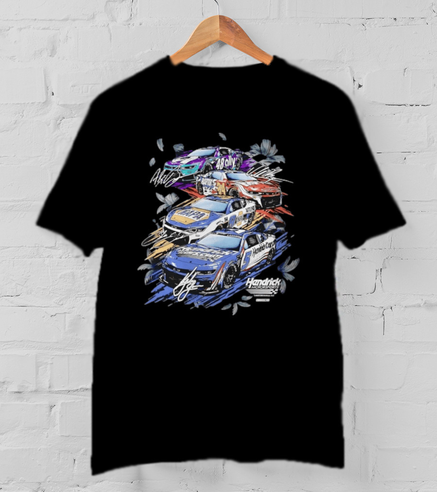 Hendrick Motorsports 48 Ally 24 Raptor 9 NAPA 5 HendrickCars Bowman Byron Elliott Larson T-Shirt