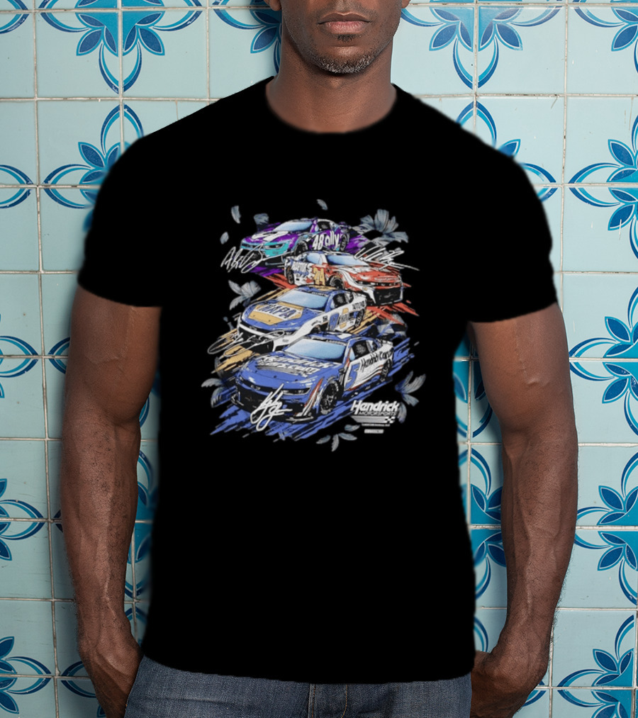 Hendrick Motorsports 48 Ally 24 Raptor 9 NAPA 5 HendrickCars Bowman Byron Elliott Larson T-Shirt