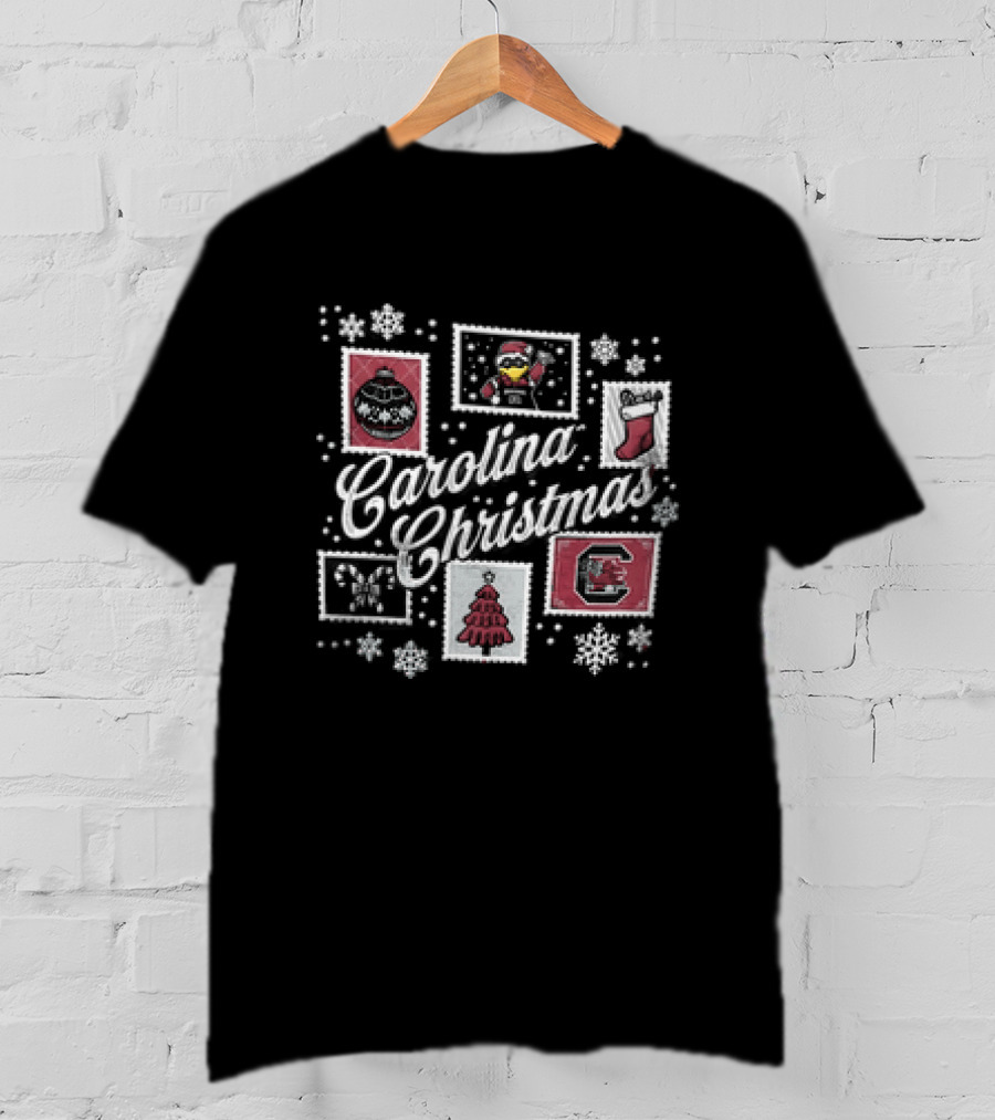 South Carolina Gamecocks Merry Christmas Festive Spirits T-Shirt