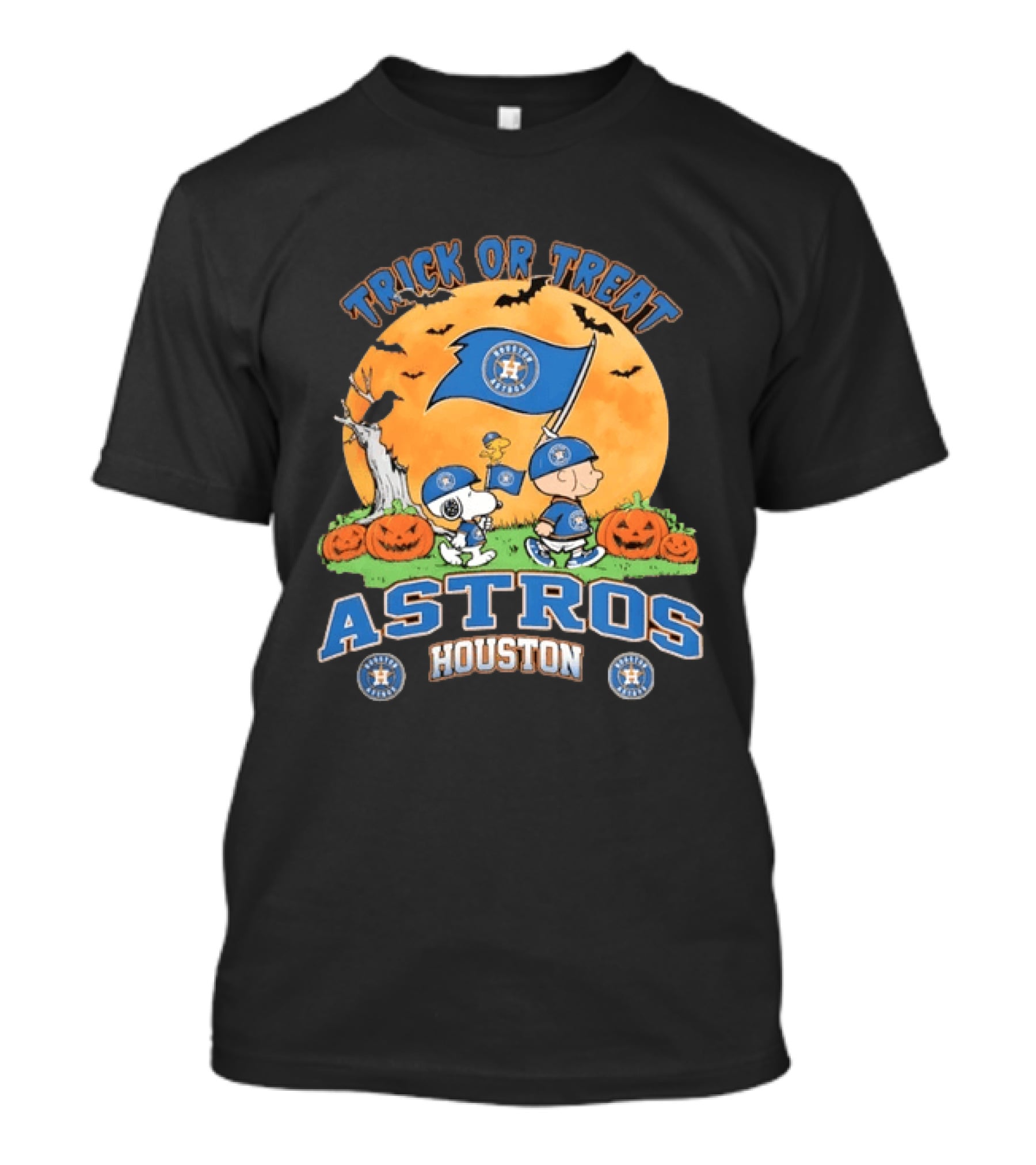 Trick Or Treat Peanuts Houston Astros Halloween T-Shirt