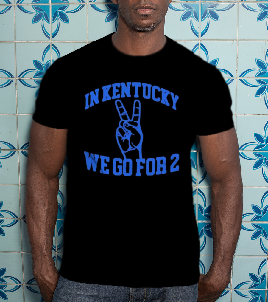 Kentucky Basketball Two Fingers Victory Sign Sports T-Shirt