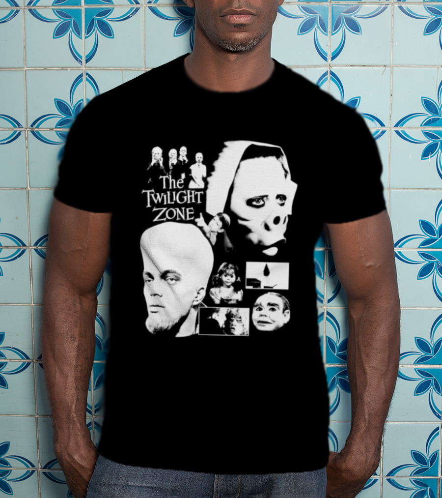 The Twilight Zone Rod Serling Sci Fi Collage T-Shirt