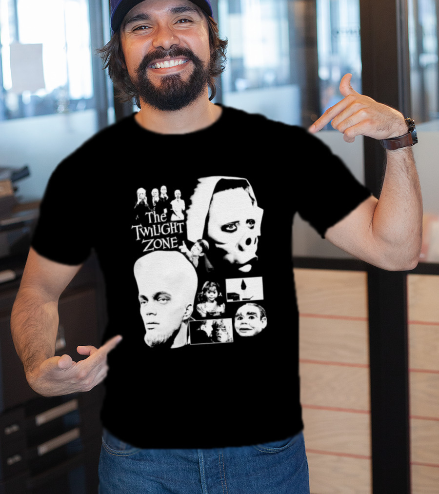 The Twilight Zone Rod Serling Sci Fi Collage T-Shirt