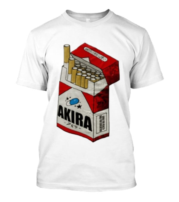 Akira Good For Health Bad For Education Cigarette Pack Capsule T-Shirt