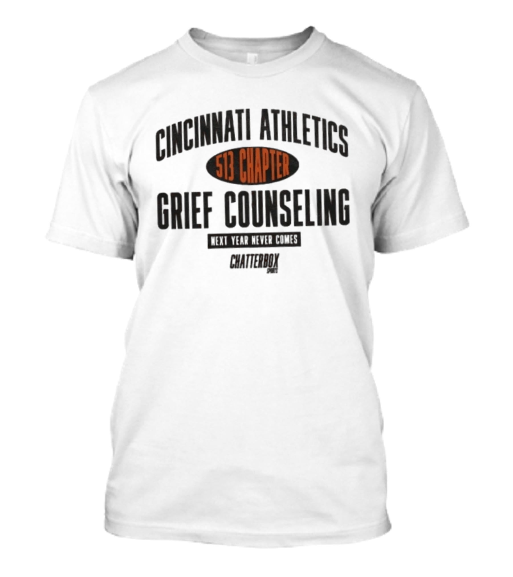 Cincinnati Athletics Grief Counseling 513 Chapter Chatterbox T-Shirt