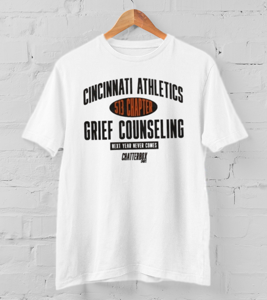 Cincinnati Athletics Grief Counseling 513 Chapter Chatterbox T-Shirt