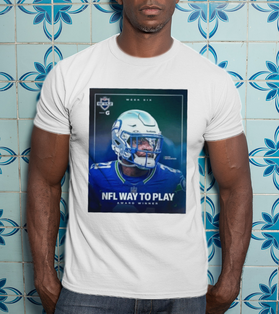 NFL Way To Play Devon Witherspoon Seattle Seahawks Week Six Award Winner T-Shirt
