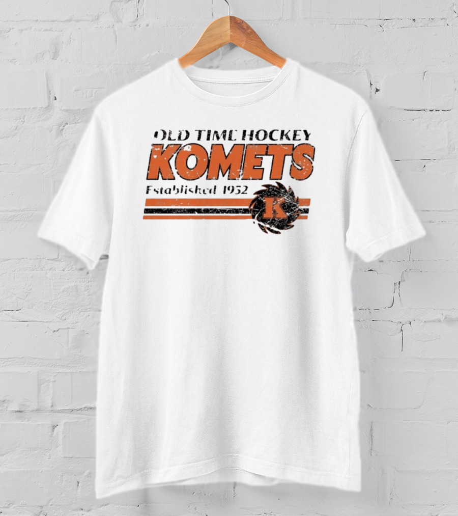 Old Time Hockey Komets Established 1952 Vintage Distressed T-Shirt