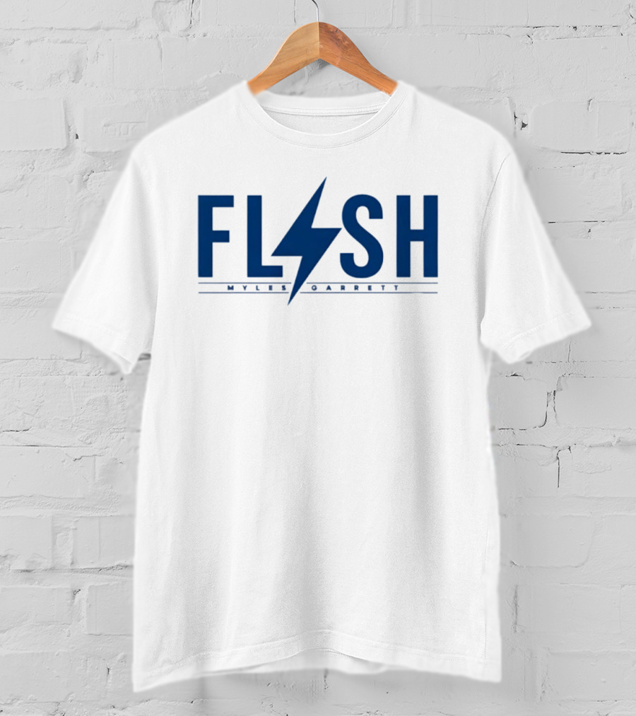 Myles Garrett Flash NFLPA Cleveland Browns Football T-Shirt