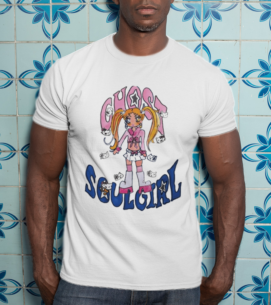 Ghost Soulgirl Anime Star Aesthetic Kawaii Girl T-Shirt