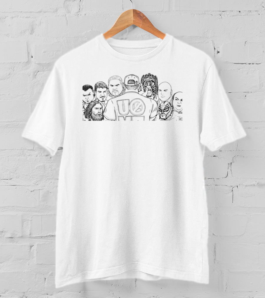 John Cena U Can't See Me WWE Wrestling Legends Iconic Wrestlers Lineup T-Shirt