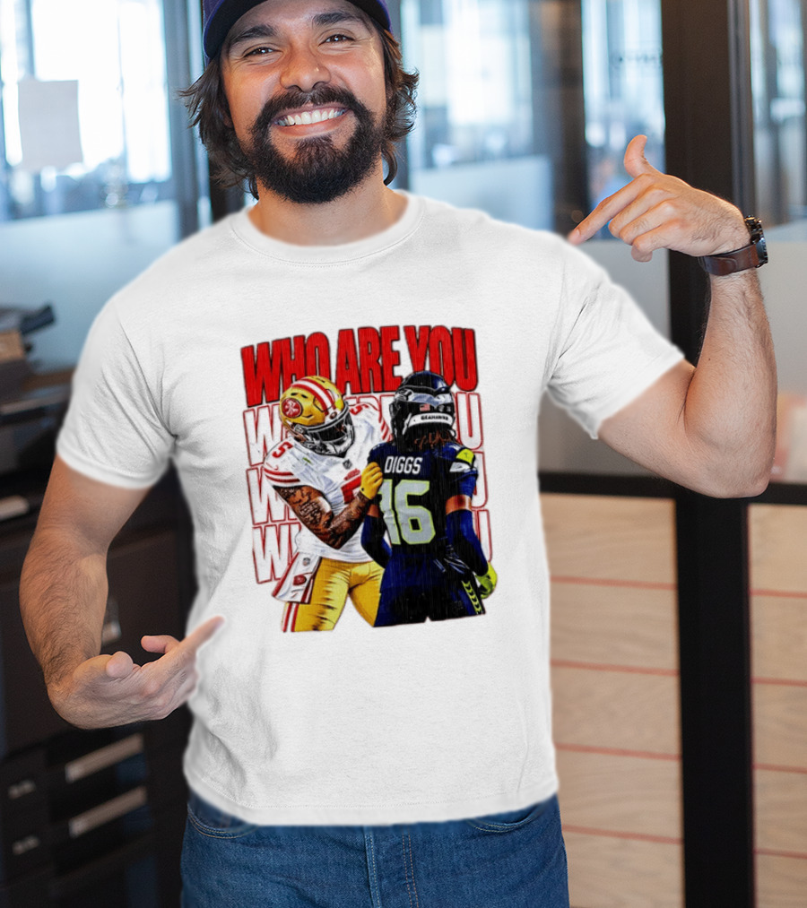 Mike Evans San Francisco 49ers Vs Trevon Diggs Seattle Seahawks Who Are You NFL Matchup T-Shirt