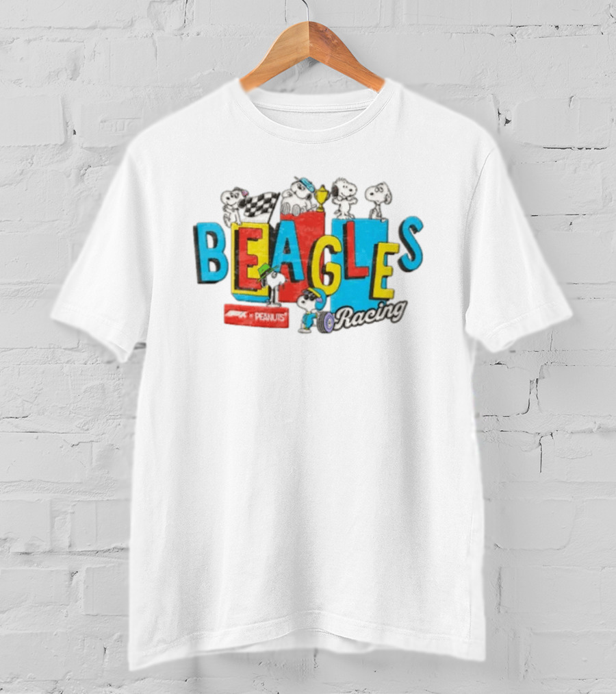 Peanuts Beagles Racing Snoopy F1 Formula One T-Shirt