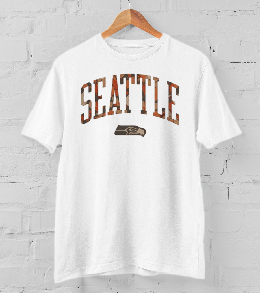 Seattle Seahawks Fall Wordmark Halloween 2026 T-Shirt