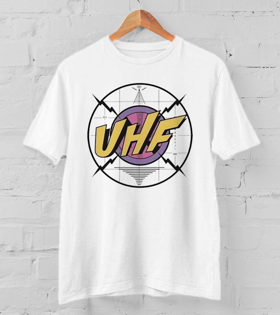 UHF Television Broadcast Signal Vintage Test T-Shirt