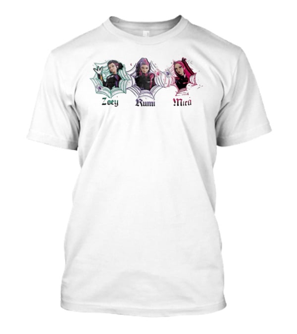 Zoey Rumi Mira Three Female Characters with...T-Shirt 