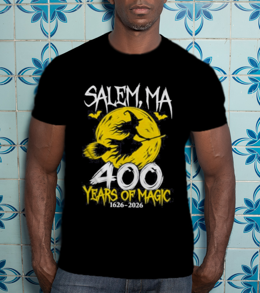 Salem MA 400 Years Of Magic 1626 2026 Anniversary T-Shirt