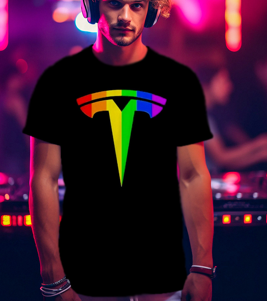 LGBT Rainbow Tesla T-Shirt
