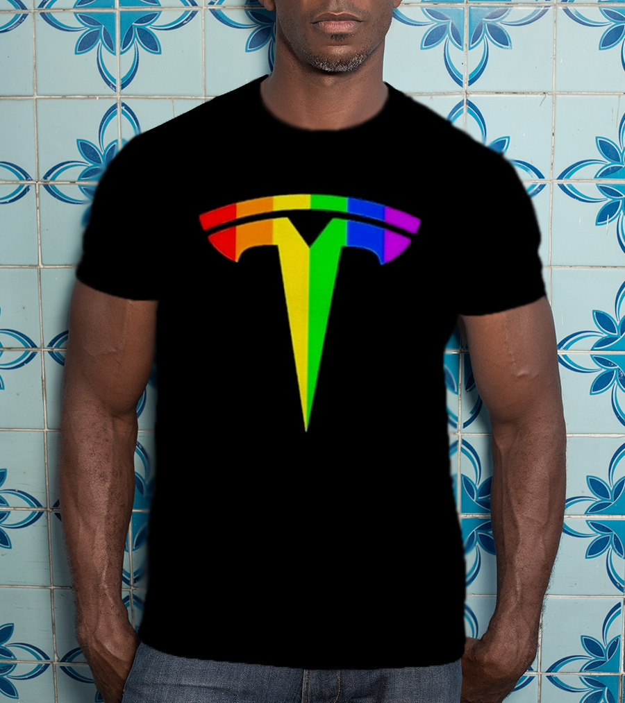 LGBT Rainbow Tesla T-Shirt