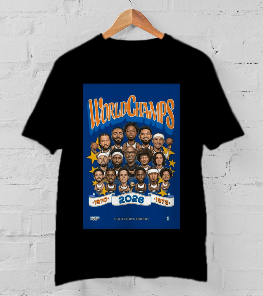 Knicks World Champs 1970 1973 2026 Collector's Edition T-Shirt