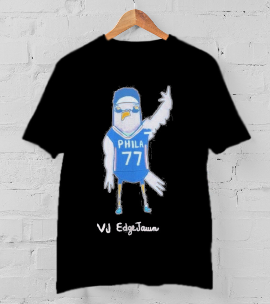 Phila 77 Pigeon VJ EdgeJawn Philadelphia 76ers Basketball T-Shirt