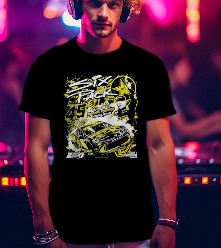 Phoenix Raceway 2026 Tyler Reddick 23XI Racing Six Pack Win 45 T-Shirt