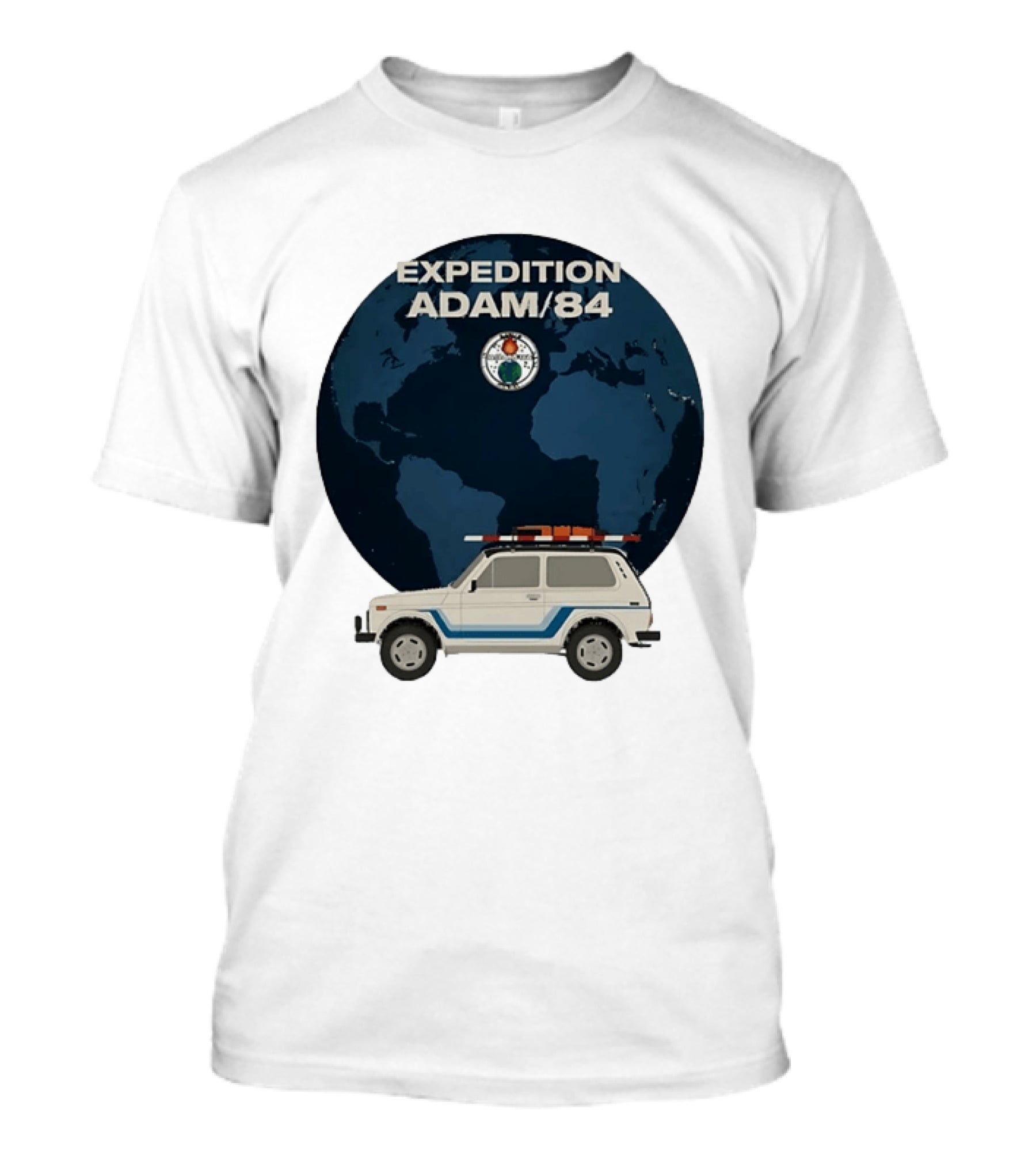 Expedition Adam 84 Off Road Adventure Globe T-Shirt