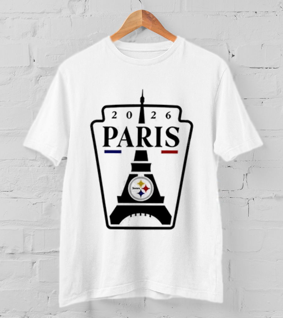 Pittsburgh Steelers The Terrible Towel 2024 Paris Eiffel Tower T-Shirt