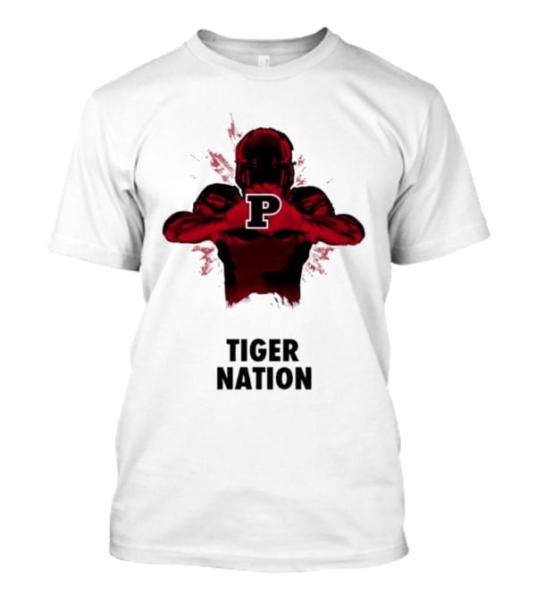 Tiger Nation Football Player With P T-Shirt