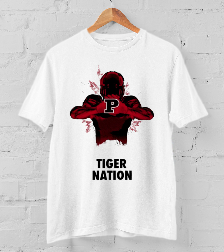 Tiger Nation Football Player With P T-Shirt